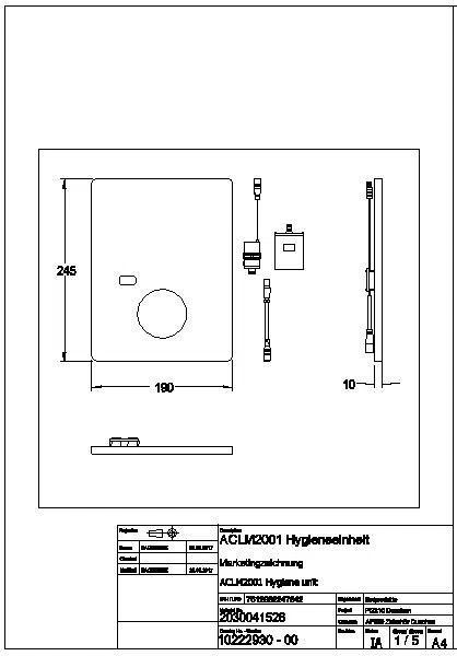 Hygieneeinheit, F5, f. EHM F5 UP , ACLM2001