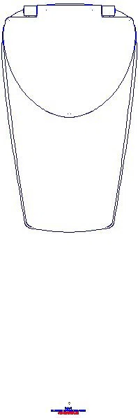 GE Renova S Urinal mit Deckel, Zul. hi. Abgang hinten od. unten, weiß, KeraTect_503110008_A