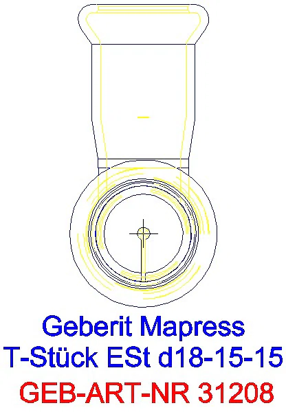 GE Mapress Edelstahl T-Stück reduziert d18-15-15_31208_L