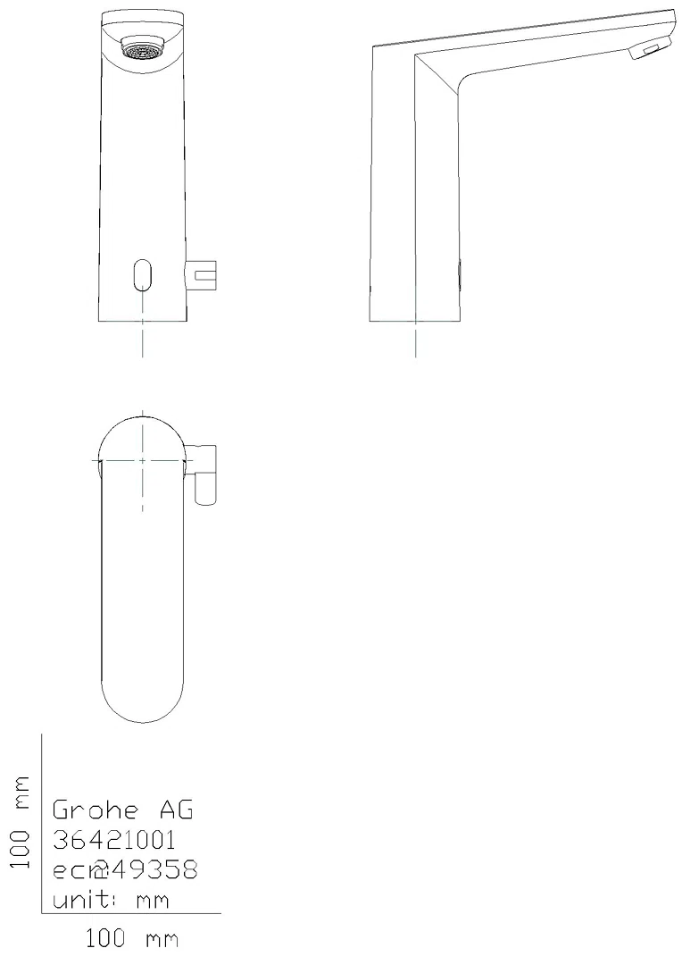 GROHE WT-IR-Elektronik Eurosmart CE 36422_1 L-Size Mischung 6V chrom