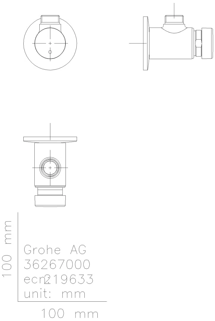 GROHE Selbstschluss-Brauseventil Eurosmart CT 36267 Aufputz-Montage chrom