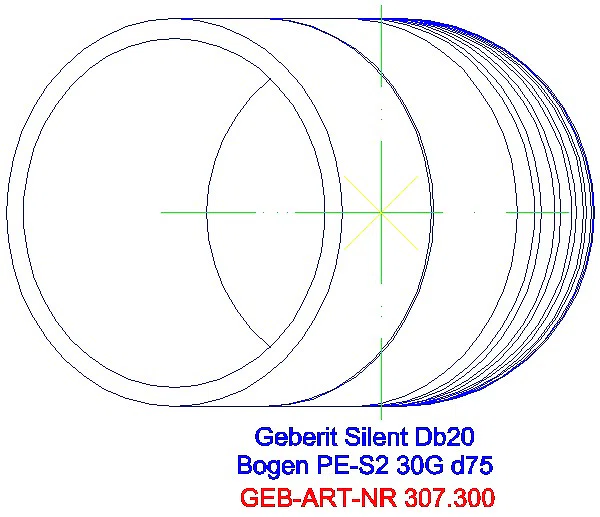 GE Silent-db20 Bogen 30Gr d75_307.300.14.1_G
