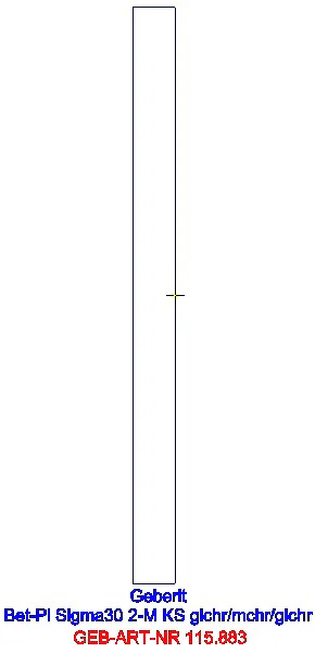 GE BetPl. Sigma30, für 2-Mengen-Sp. weiß / vergoldet / weiß_115.883.KK.1_L