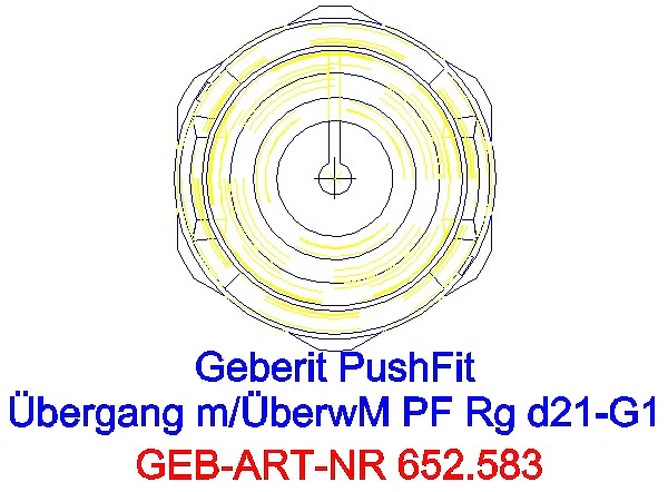 GE PushFit Übergang mit Überwurfmutter Rg d25-G1_652.583.00.1_A