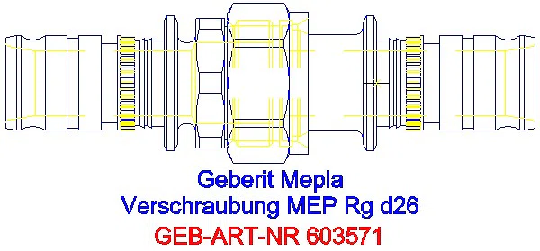 GE Mepla Verschraubung Rg d26_603.571.00.5_A