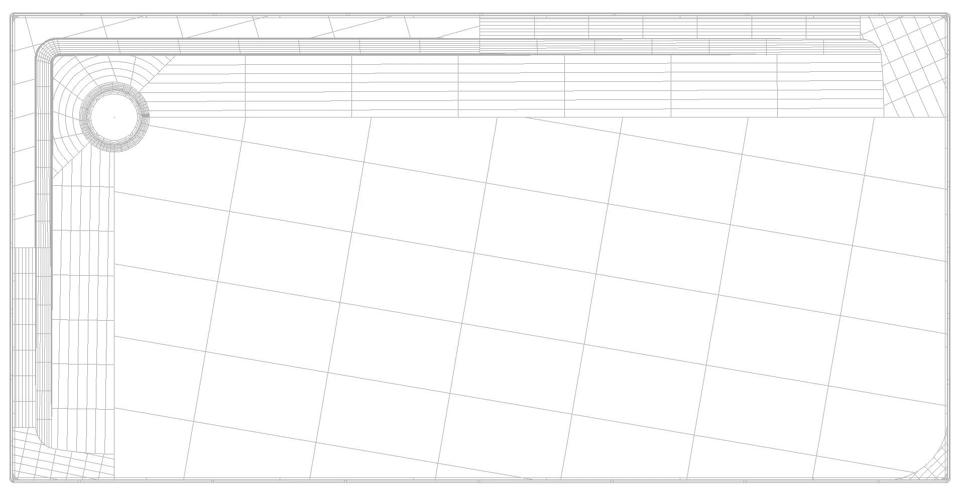 KALDEWEI SUPERPLAN MIT WANNENTRÄGER EXTRAFLACH Duschfläche, 900x1800x32 mm, Modell-Nr: 1857-5