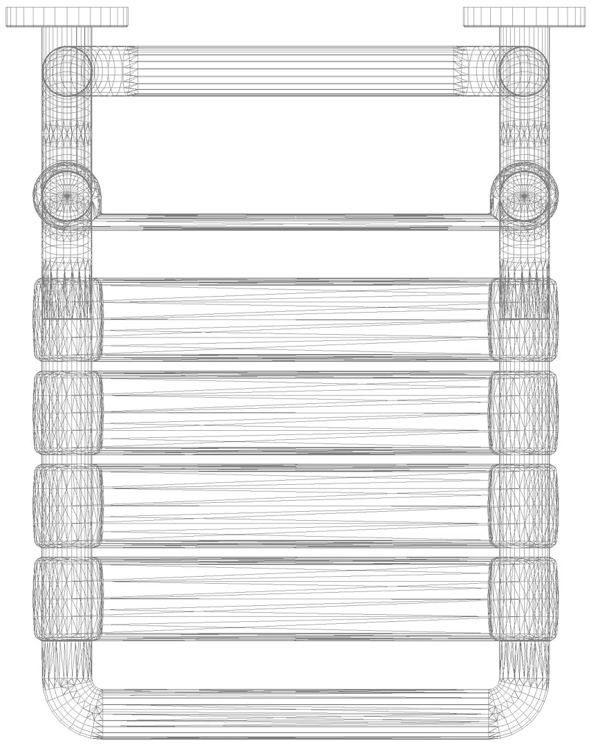 HEWI Einhängesitz Ser 801, Frankreich, B:345 H:422 T:480mm stahlblau