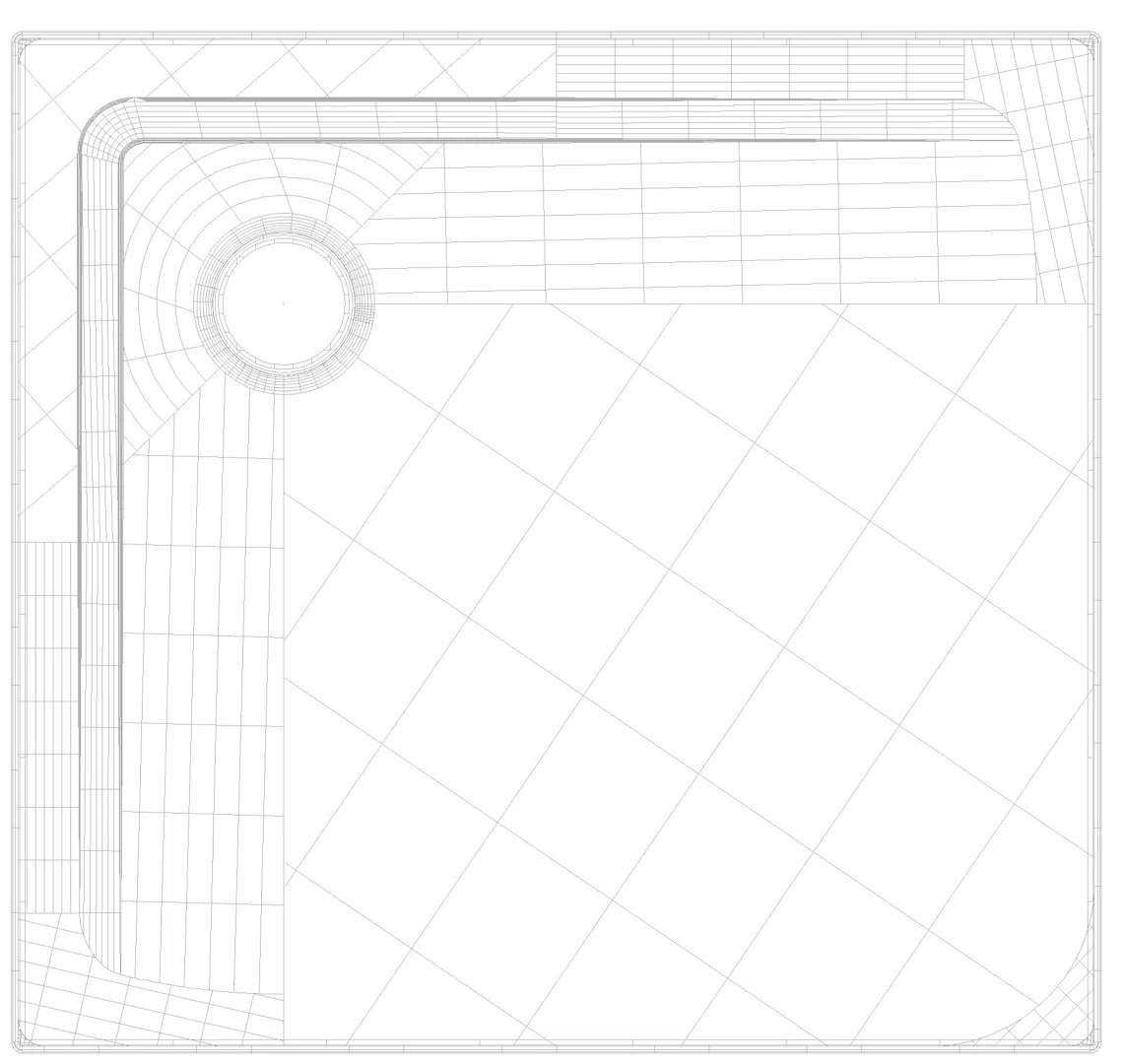 KALDEWEI SUPERPLAN Duschfläche, 750x800x32 mm, Modell-Nr: 1832-1