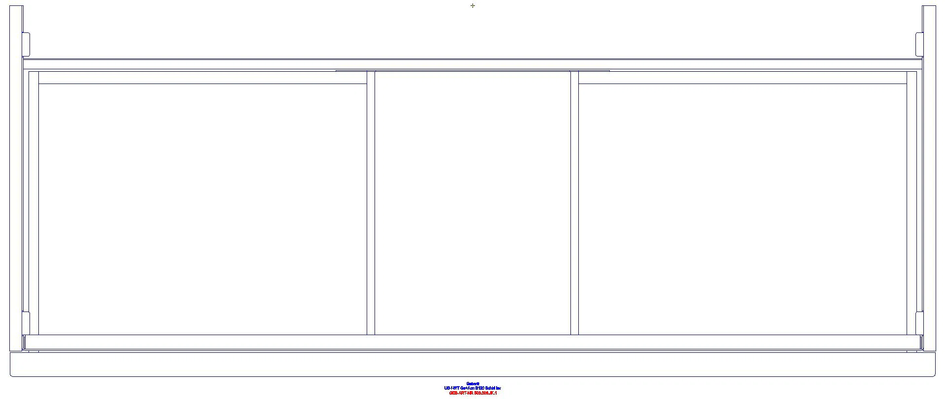 Acanto US für WT B:120cm, 1 Schubl. 1 i.Schubl., lava matt_503006jk1_g