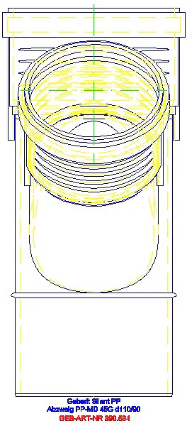 GE Silent-PP Abzweig 45Gr d110/90_390.534.14.1_L