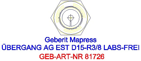 GE Mapress Edelstahl Übergang mit AG (LABS-frei) d15-R3/8_81726_L