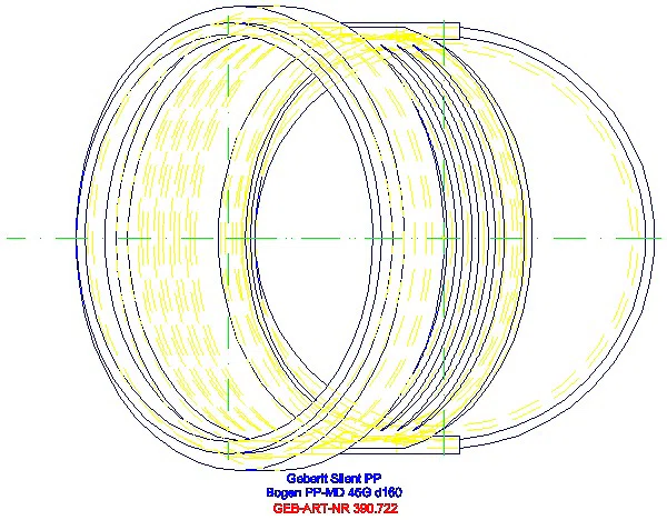 GE Silent-PP Bogen 45Gr d160_390.722.14.1_G