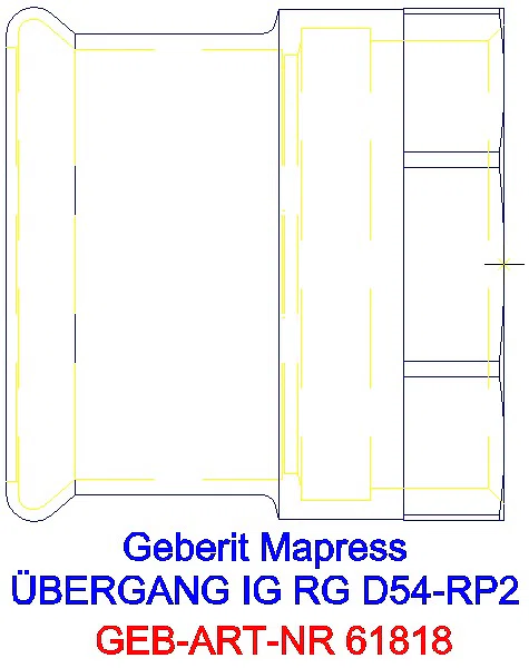 GE Mapress Kupfer Übergang mit IG Rg d54-Rp2_61818_G