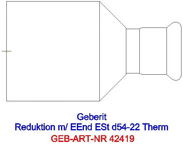GE Mapress Therm Reduktion mit Einschubende d54-22_42419_L
