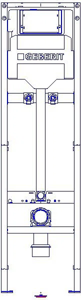 GE Duofix Element f. Ausguss-B, 175 cm m. SPK-Anschl., Sigma UP-SPK, Wandarm.AP_111565002_A