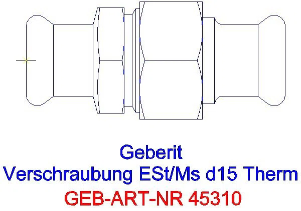 GE Mapress Therm Verschraubung d15 _45310_A