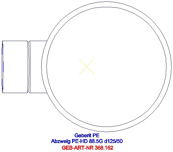 GE PE Abzweig 88,5Gr d125/50_368.162.16.1_G