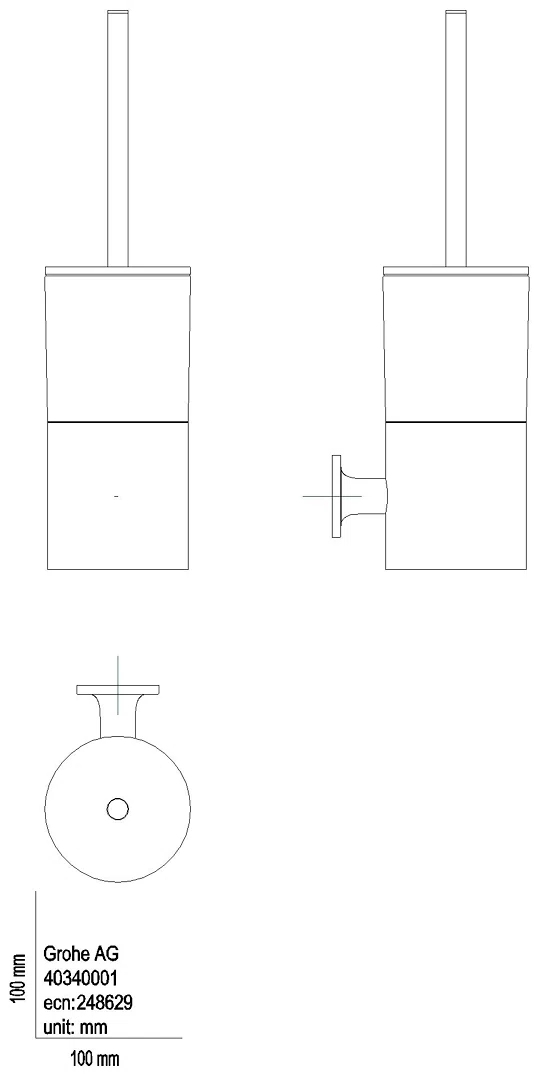 GROHE WC-Bürstengarnitur Allure 40340_1 Wandmontage warm sunset gebürstet