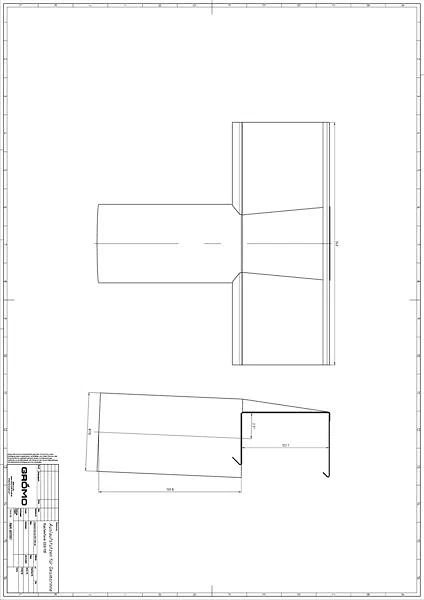Zink Auslaufstutzen für Gesims-Kastenrinne 333/110, #Art.Nr. 62915