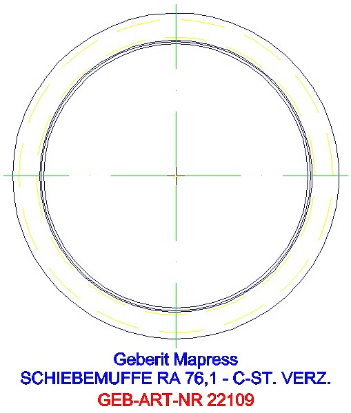 GE Mapress C-Stahl Schiebemuffe d76.1 verzinkt_22109_L