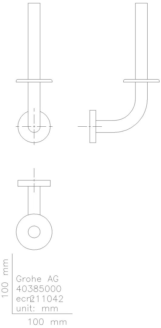 GROHE Reservepapierhalter Essentials 40385_1 Wandmontage hard graphite