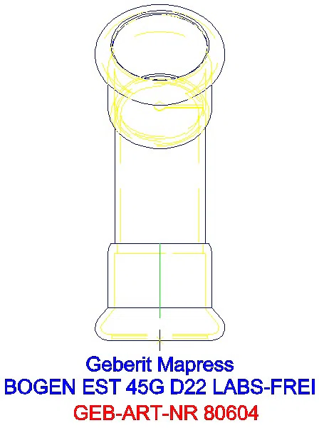 GE Mapress Edelstahl Bogen 45Gr d22 (LABS-frei)_80604_L
