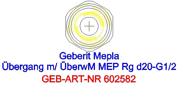 GE Mepla Übergang mit Überwurfmutter Rg d20-G1/2_602.582.00.5_L