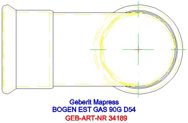 GE Mapress Edelstahl Bogen 90Gr d54 (Gas)_34189_G