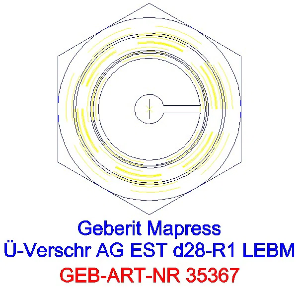 GE Mapress Edelstahl Übergangsverschr. mit AG ÜM aus ESt d28-R1_35367_L
