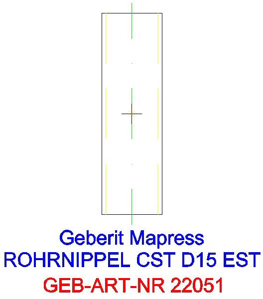 GE Mapress C-Stahl Rohrnippel außen verzinkt d18_22051_G