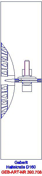 GE Silent-PP Haltekralle d160_390.708.14.1_A