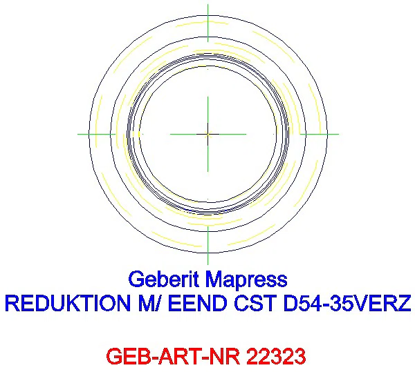 GE Mapress C-Stahl Reduktion mit Einschubende d54-35 verzinkt_22323_A