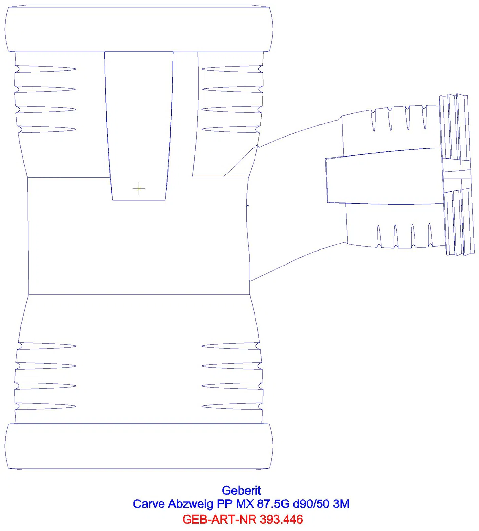 GE Silent-Pro Carve Abzweig 87,5Gr, d90/75_393446141_l