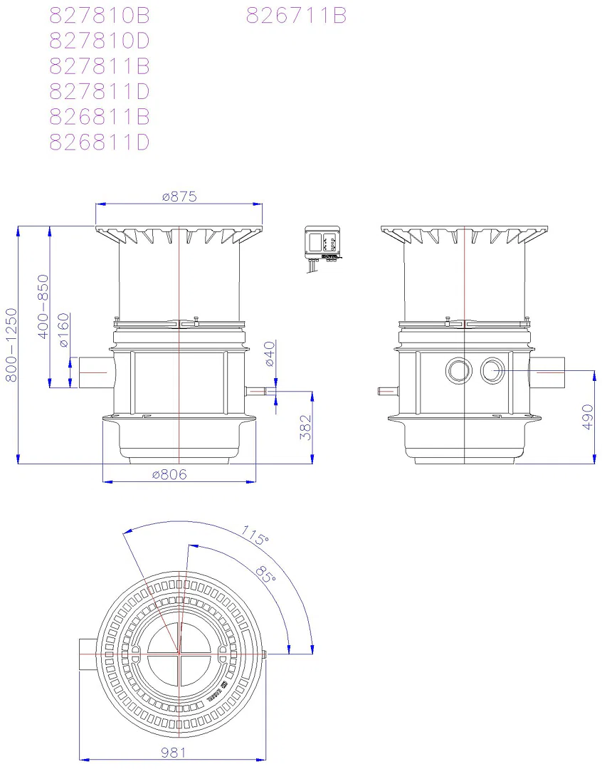 KESSEL-Pumpstation Aquapump Medium Tronic, GTF 1200, 800-1250 mm, Klasse D