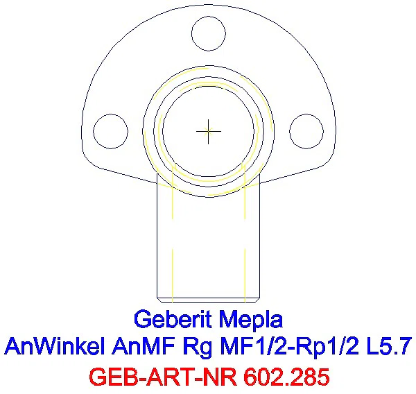 GE Anschlusswinkel 90Gr für MeplaFix Rg 1/2-Rp1/2 L:57mm_602.285.00.1_A
