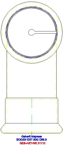 GE Mapress Edelstahl Bogen 90Gr d88,9_31110_L