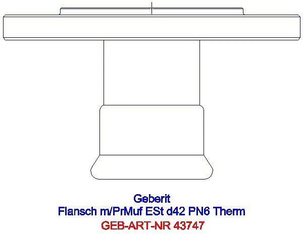 GE Mapress Therm Flansch PN 6 mit Pressmuffe d42_43747_G