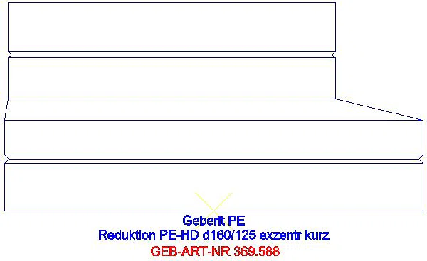 GE PE Reduktion exzentrisch kurz d160/125_369.588.16.1_A
