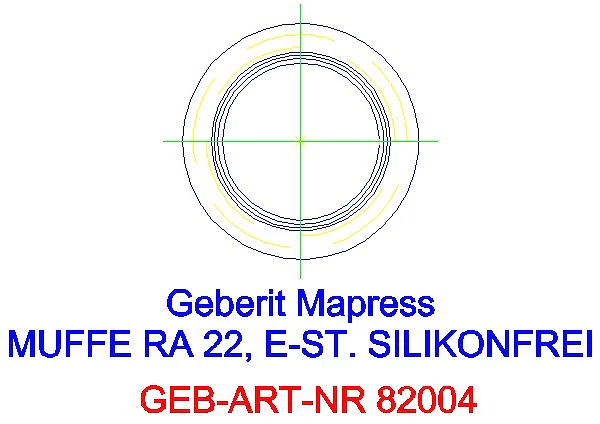 GE Mapress Edelstahl Muffe d22 (LABS-frei)_82004_L