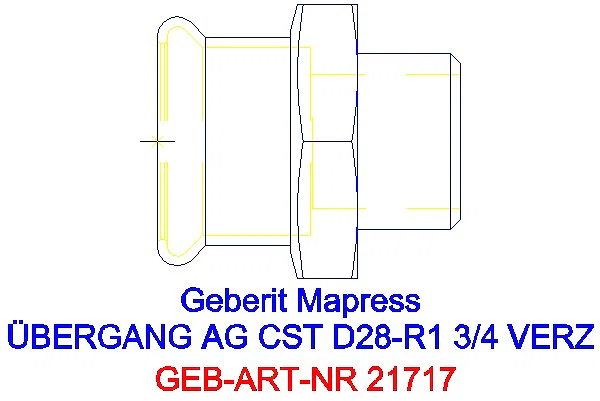 GE Mapress C-Stahl Übergang mit AG d28-R3/4 verzinkt_21717_A