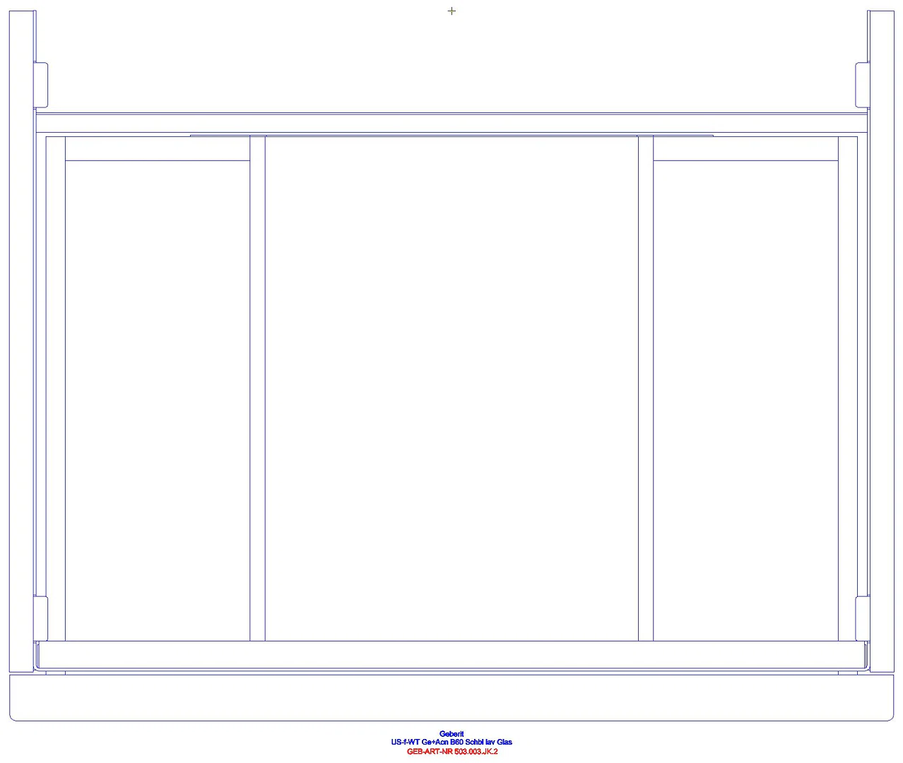 Acanto US für WT B:60cm, 1 Schubl. 1 i.Schubl., lava matt/Glas lava_503003jk2_g