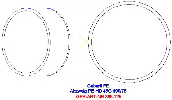 GE PE Abzweig 45Gr d90/75_366.125.16.1_G