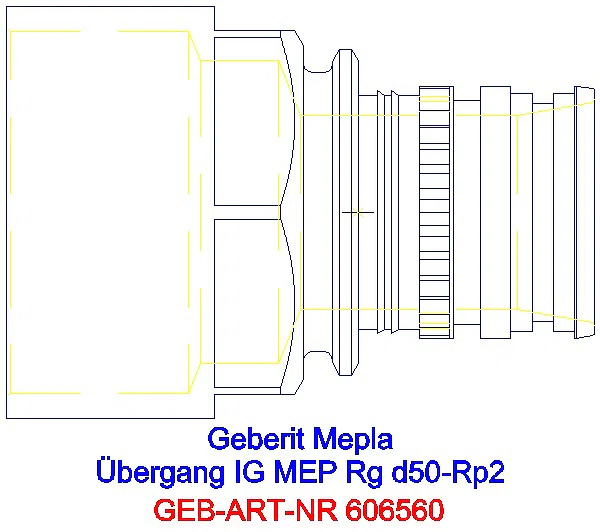 GE Mepla Übergang mit IG Rg d50-Rp2_606.560.00.5_A