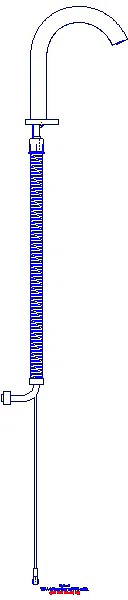 GE Waschtischarmatur Piave, Standmontage mit AP-Funktionseinh. Genr. mit Mischer_116.166.21.1_L