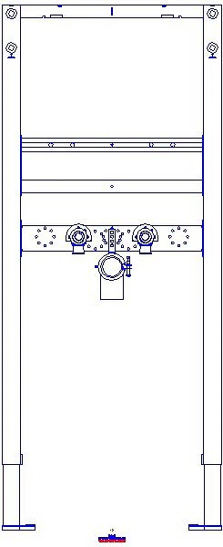GE Duofix Element f. WT, 112 cm Standarmatur_111430002_A