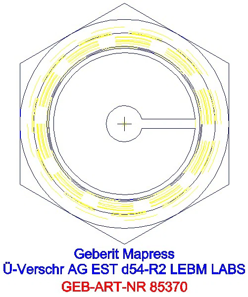 GE Mapress Edelstahl Übergangsverschr. mit AG ÜM ESt (LABS-frei) d54-R2_85370_L