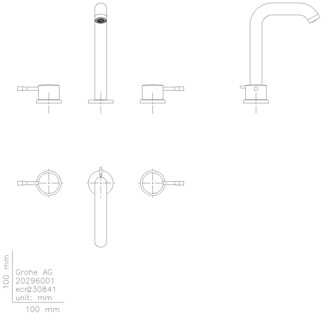 GROHE 3-L-EH-Waschtischbatterie Essence 20296_1 Zst.-Ablaufgarnitur warm sunset