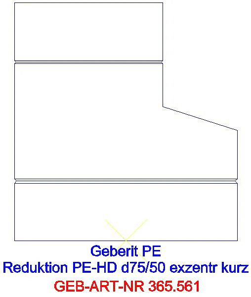 GE PE Reduktion exzentrisch kurz d75/50_365.561.16.1_A