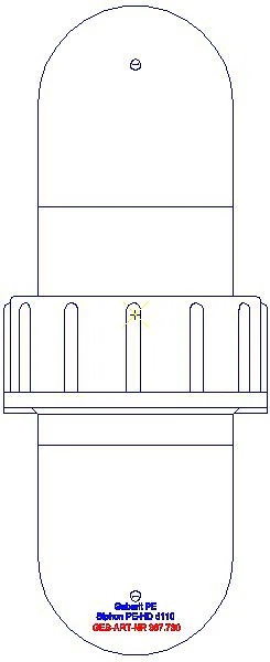 GE PE Rohrbogensiphon d110_367.730.16.1_L