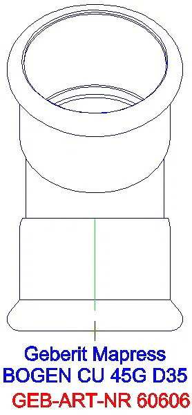 GE Mapress Kupfer Bogen 45Gr d35_60606_L